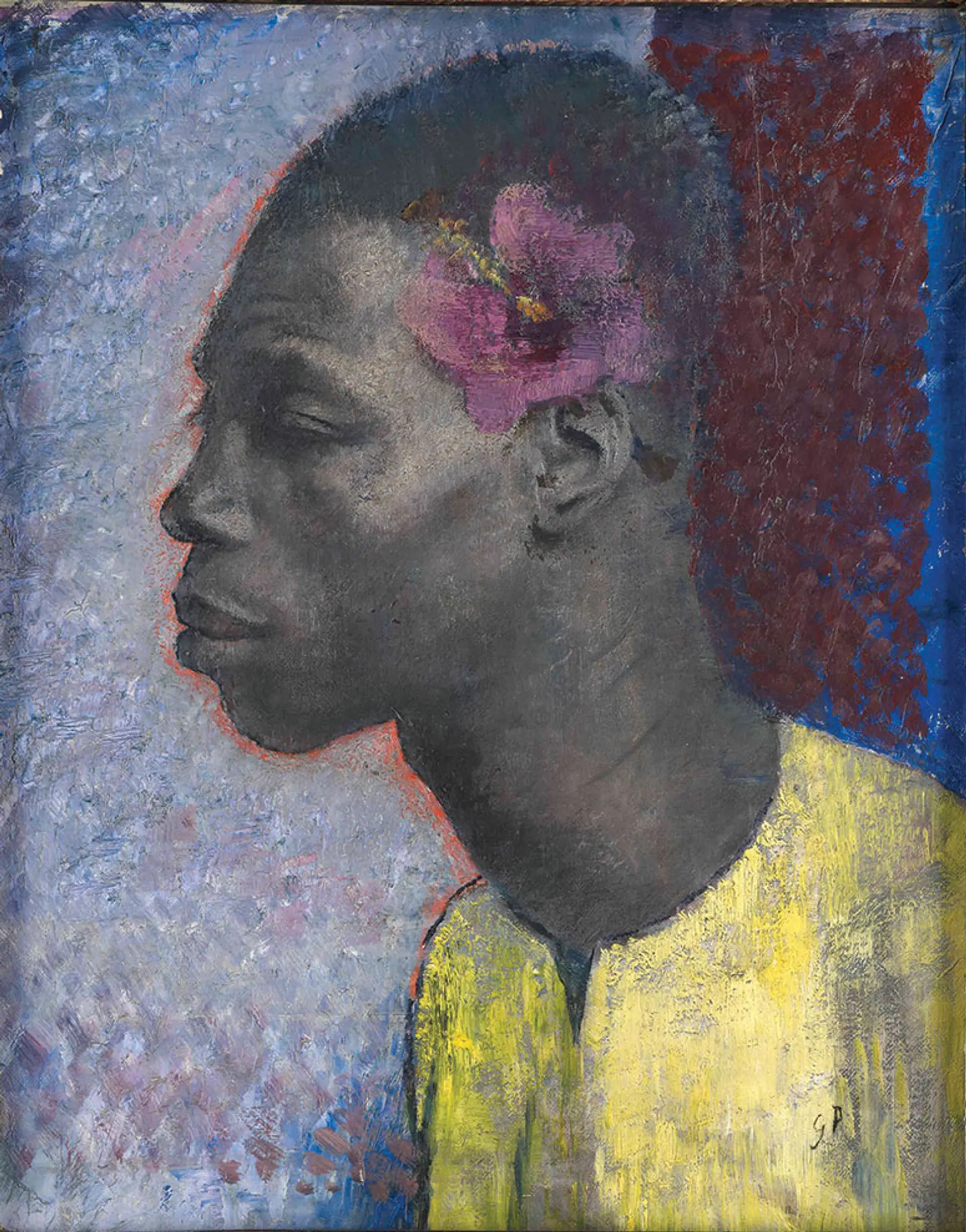 Glyn Philpot’s Profile of a Man with Hibiscus Flower (Félix) from 1932 is one of several portraits of Black people, including one of the actor Paul Robeson Photo © Piano Nobile